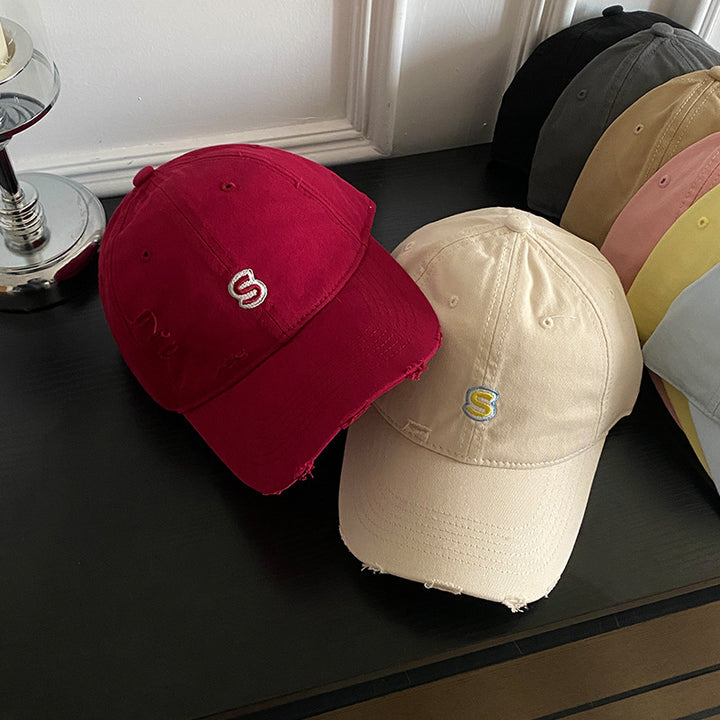 Unisex Distressed Embroidered Baseball Cap Stornfield
