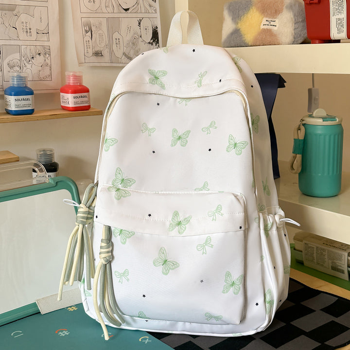 Charming Butterfly Print Casual Backpack Stornfield