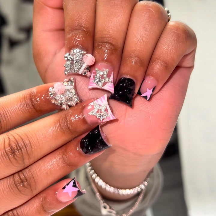 Glamorous Decorative Press-On Nail Art Stornfield