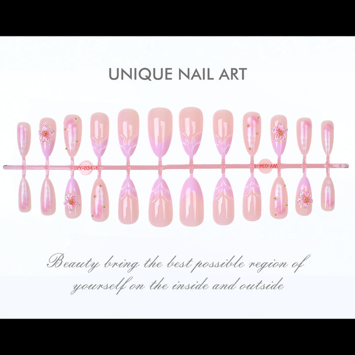 Floral Art Press-On Nail Set Stornfield