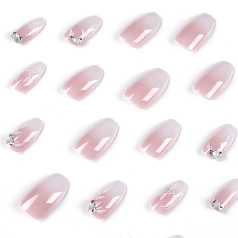 Artful Nail Extensions with Elegant Ombre Design Stornfield