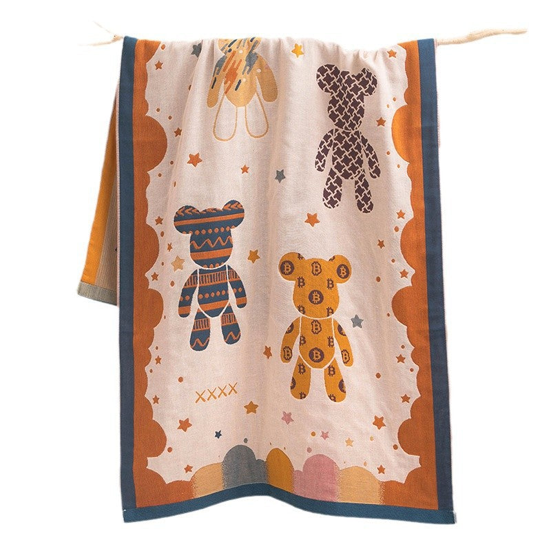 Unisex cuddly blanket with cute bear motif Stornfield