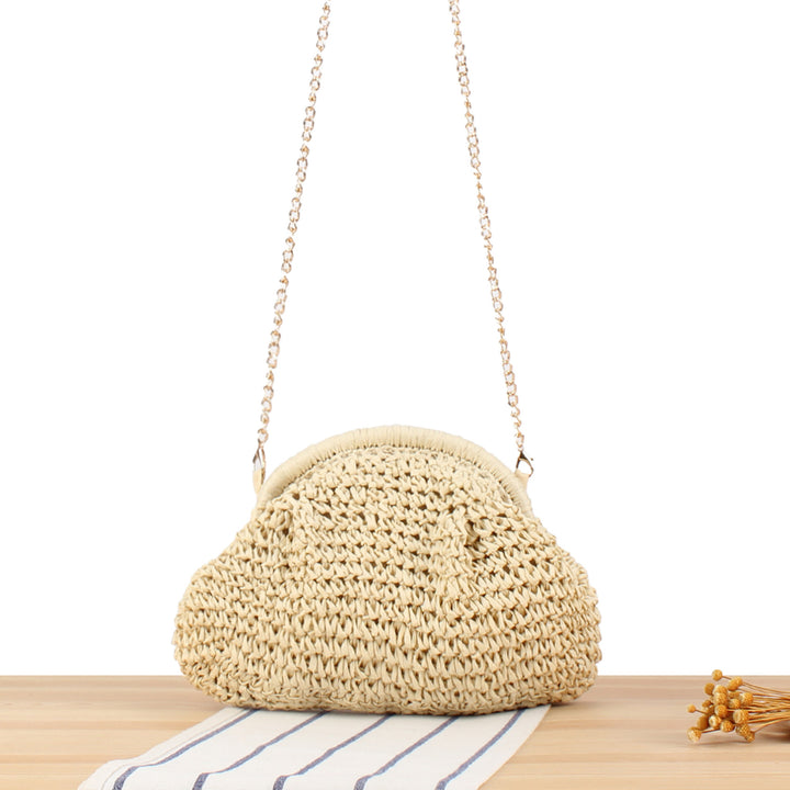 Handbag Made of High-Quality Natural Material with Silver Chain Strap Stornfield