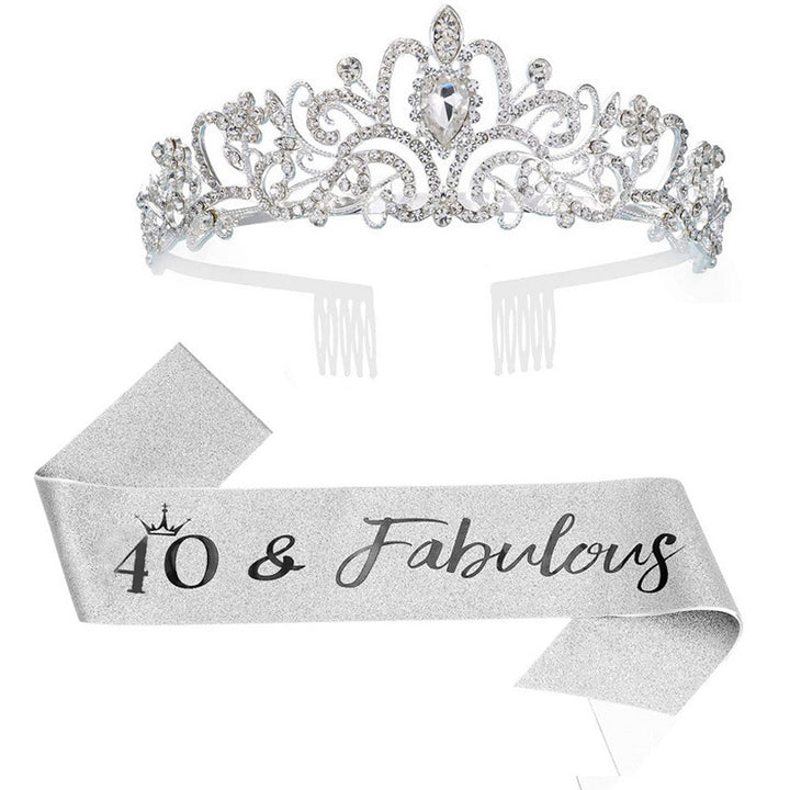 Women's Sparkling Crown with Radiant Rhinestone Embellishment Stornfield