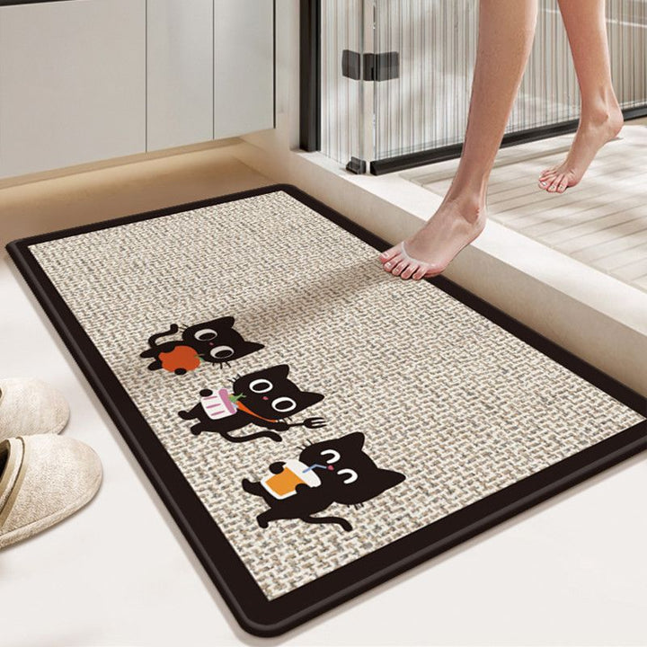 Cat-Themed Decorative Welcome Mat