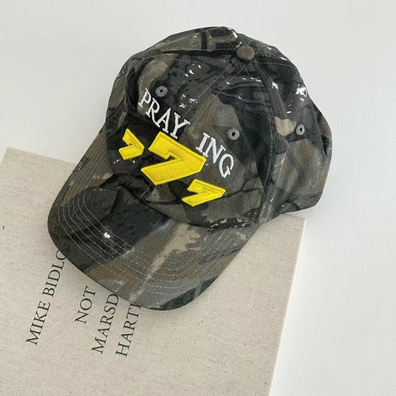 Men's Distressed Camouflage Baseball Cap Stornfield