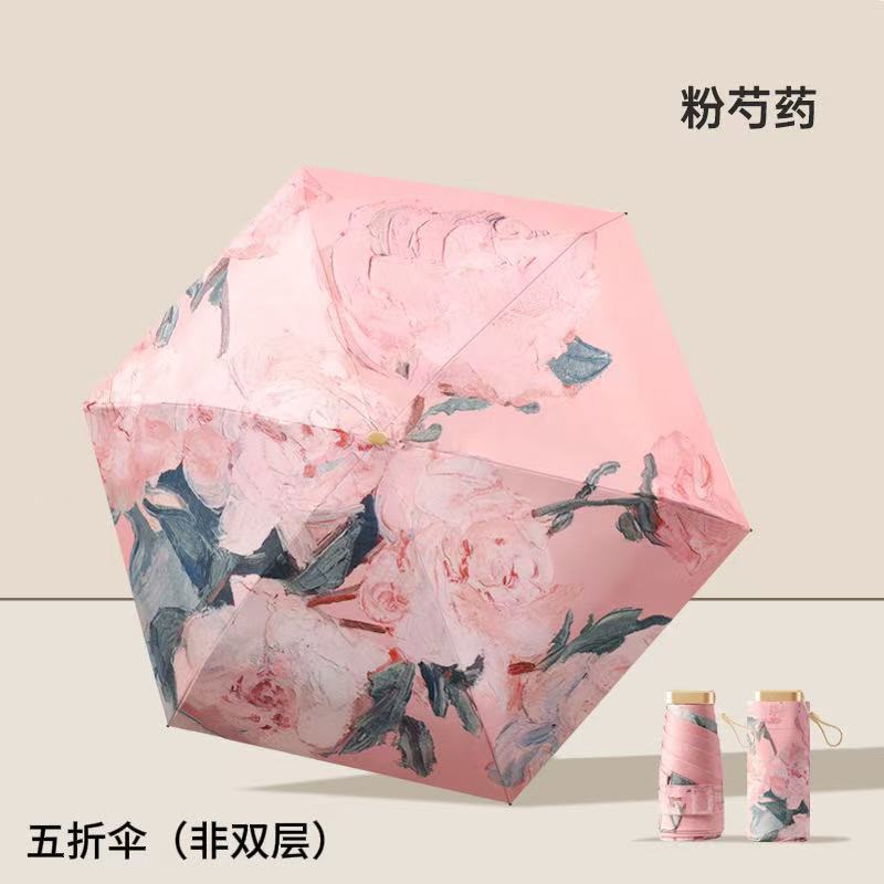 Ladies Folding Umbrella with Elegant Floral Design Stornfield