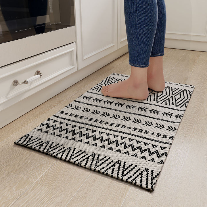 Geometric Pattern Kitchen Runner Mat