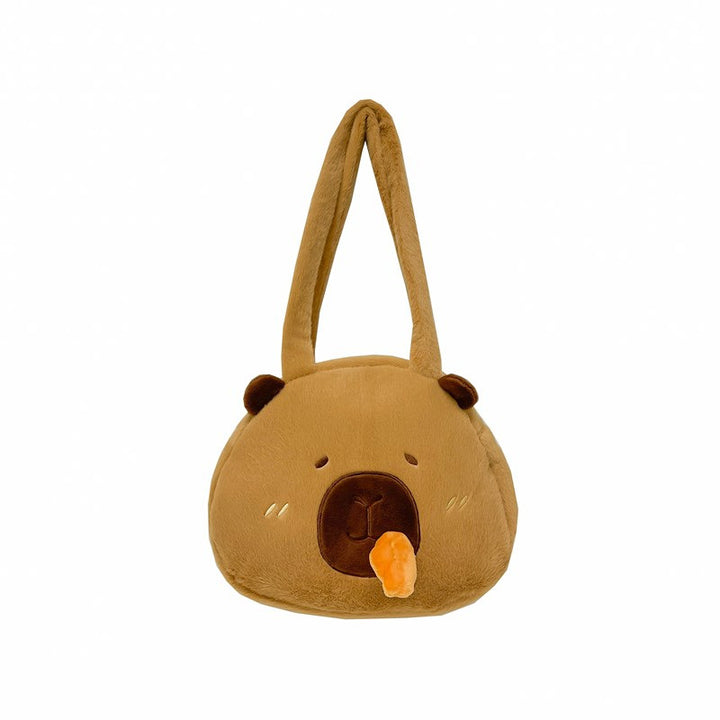 Plush Animal-Themed Handbag