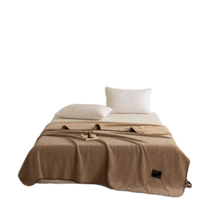 Luxe Reversible Sherpa Fleece Throw Blanket