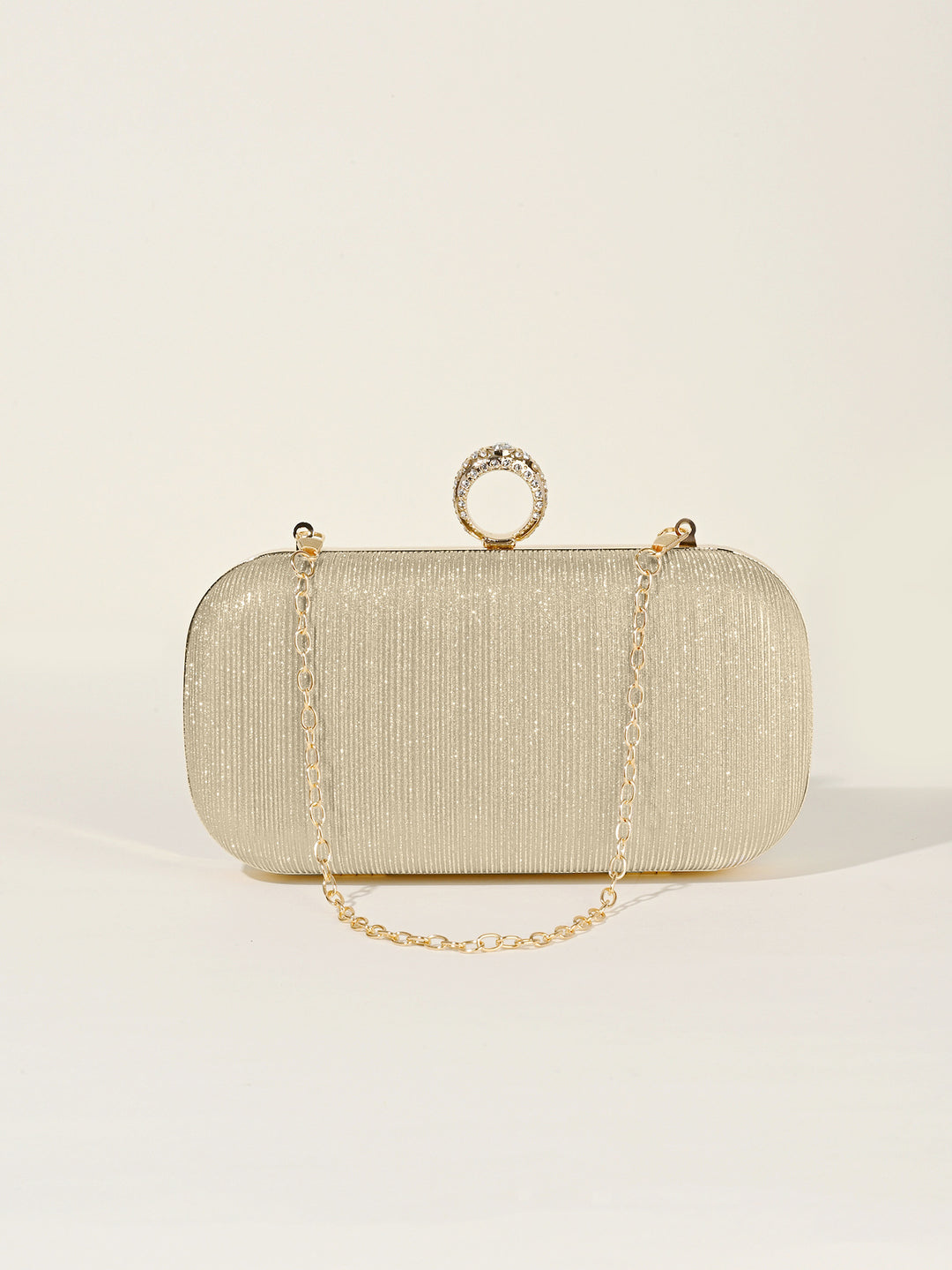 Decorative Evening Clutch with Chain Handle