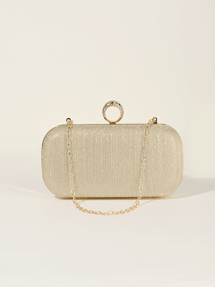 Decorative Evening Clutch with Chain Handle