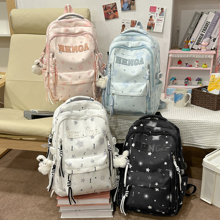 Stylish Multi-Functional Backpack with Decorative Accents Stornfield