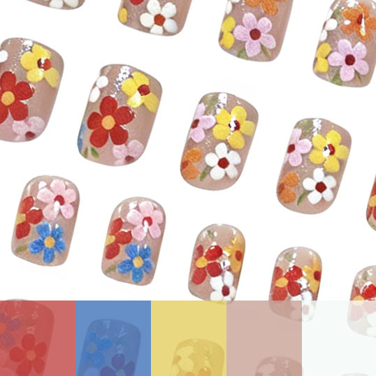 Floral-Inspired Acrylic Nail Art Stornfield