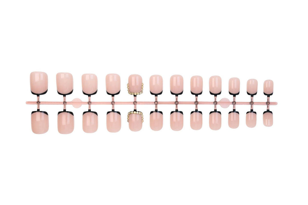 Luxury Acrylic Nail Set with Glitter and Detailed Designs Stornfield