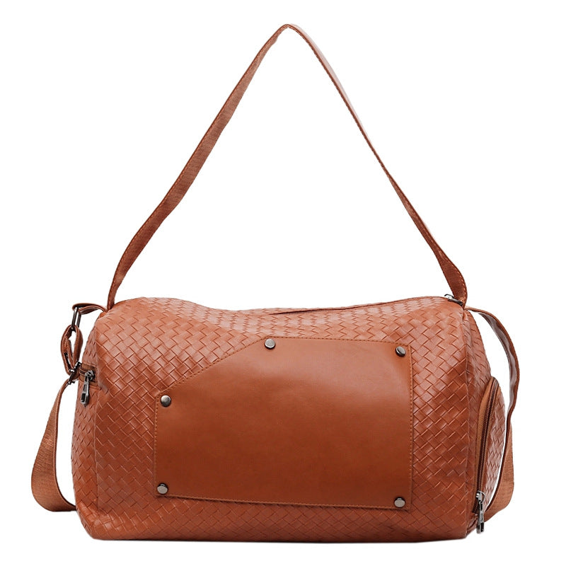 Elegant Sport Duffel Bag with Woven Design and Removable Shoulder Strap Stornfield