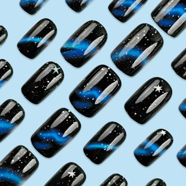 Galaxy-Themed Nail Art Set Stornfield