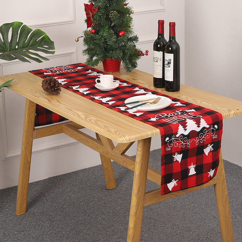 Festive table runner with Christmas motif Stornfield