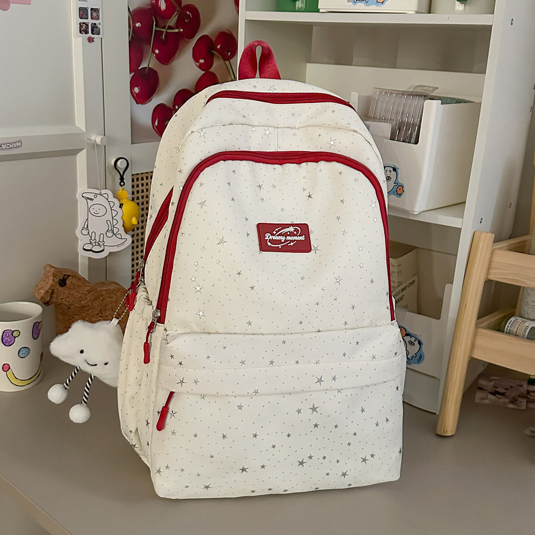 Star-Print Spacious Backpack Stornfield