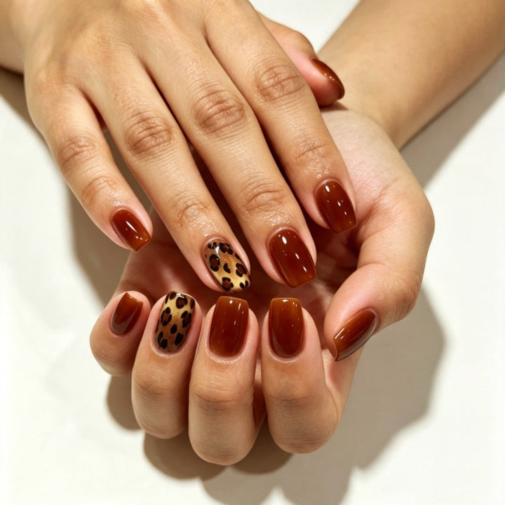 Artificial Nails in Modern Leopard Design Stornfield
