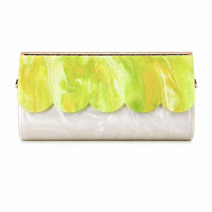 Sculpted Shell Clutch