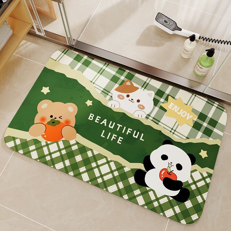 Cute Cartoon Bear Bath Mat