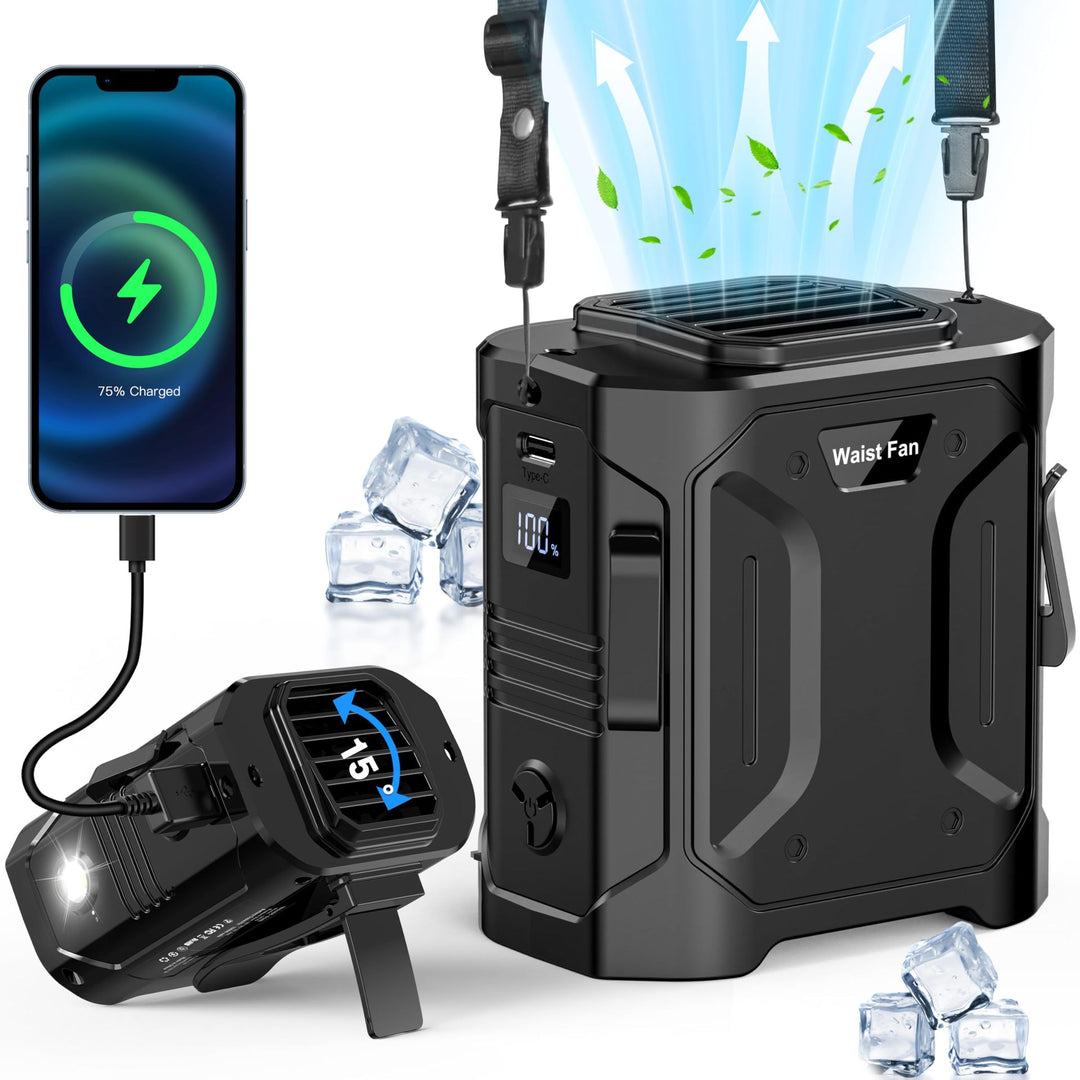 Portable Rechargeable Waist Fan Stornfield