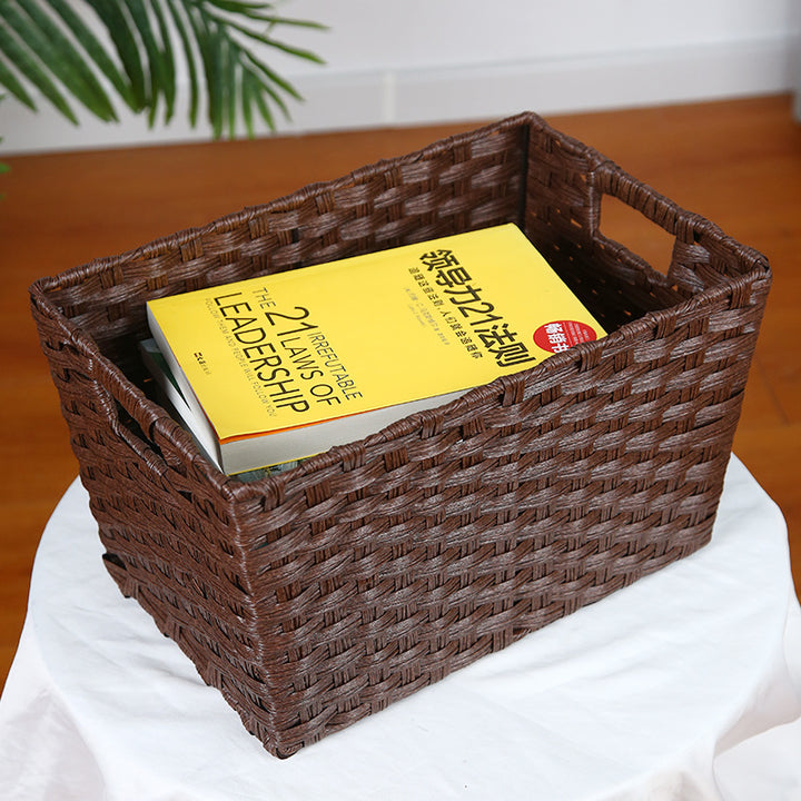 Stylish storage box with decorative fabric insert Stornfield