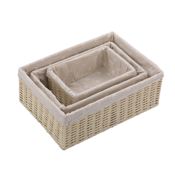 Women's Storage Basket Set with Decorative Lining Stornfield
