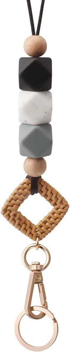 Decorative Bead Keychain Holder Stornfield