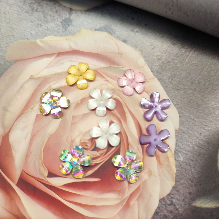 Delicate acrylic flower appliqués Stornfield