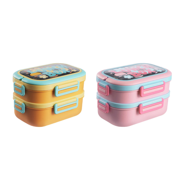 Playful Dual-Compartment Lunch Box