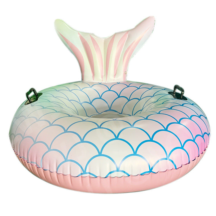 Women inflatable swimming ring with fish tail design Stornfield