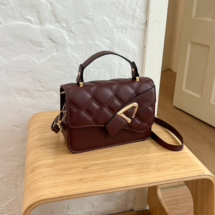 Quilted Structured Handbag