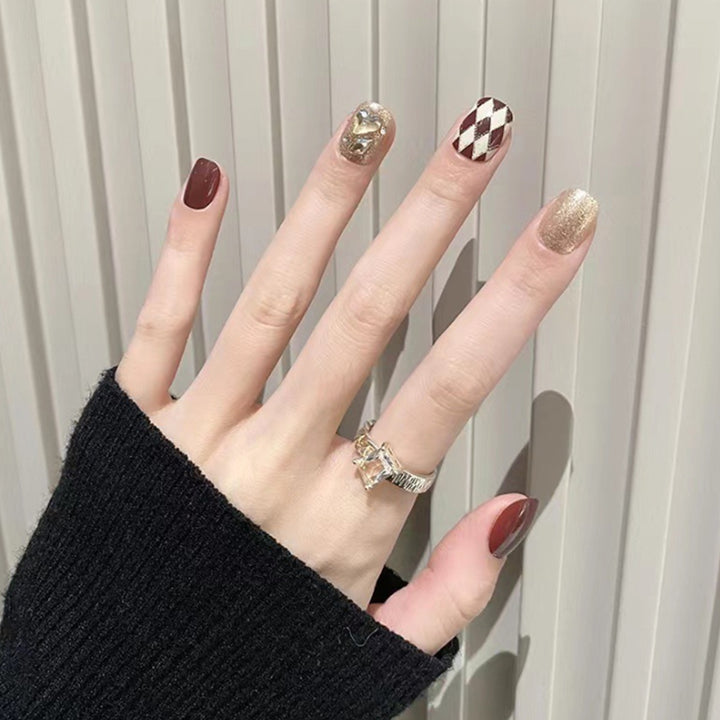 Elegant Glossy Gel Nail Extensions