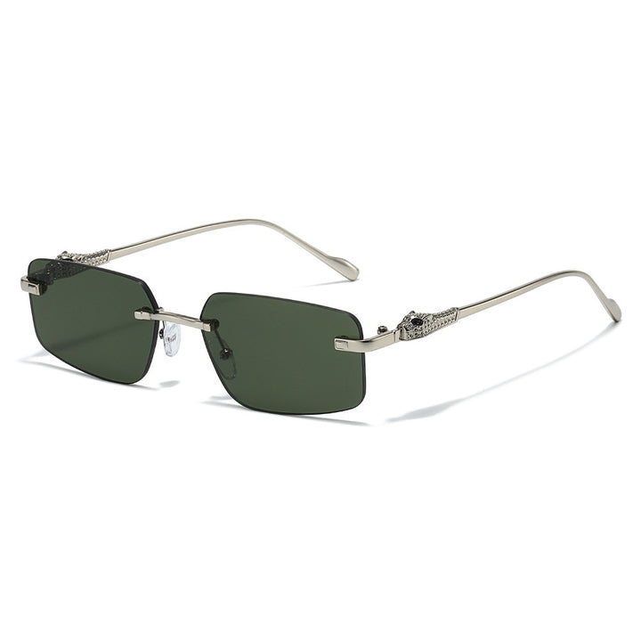 Designer Rectangle Sunglasses with Luxurious Metallic Details Stornfield