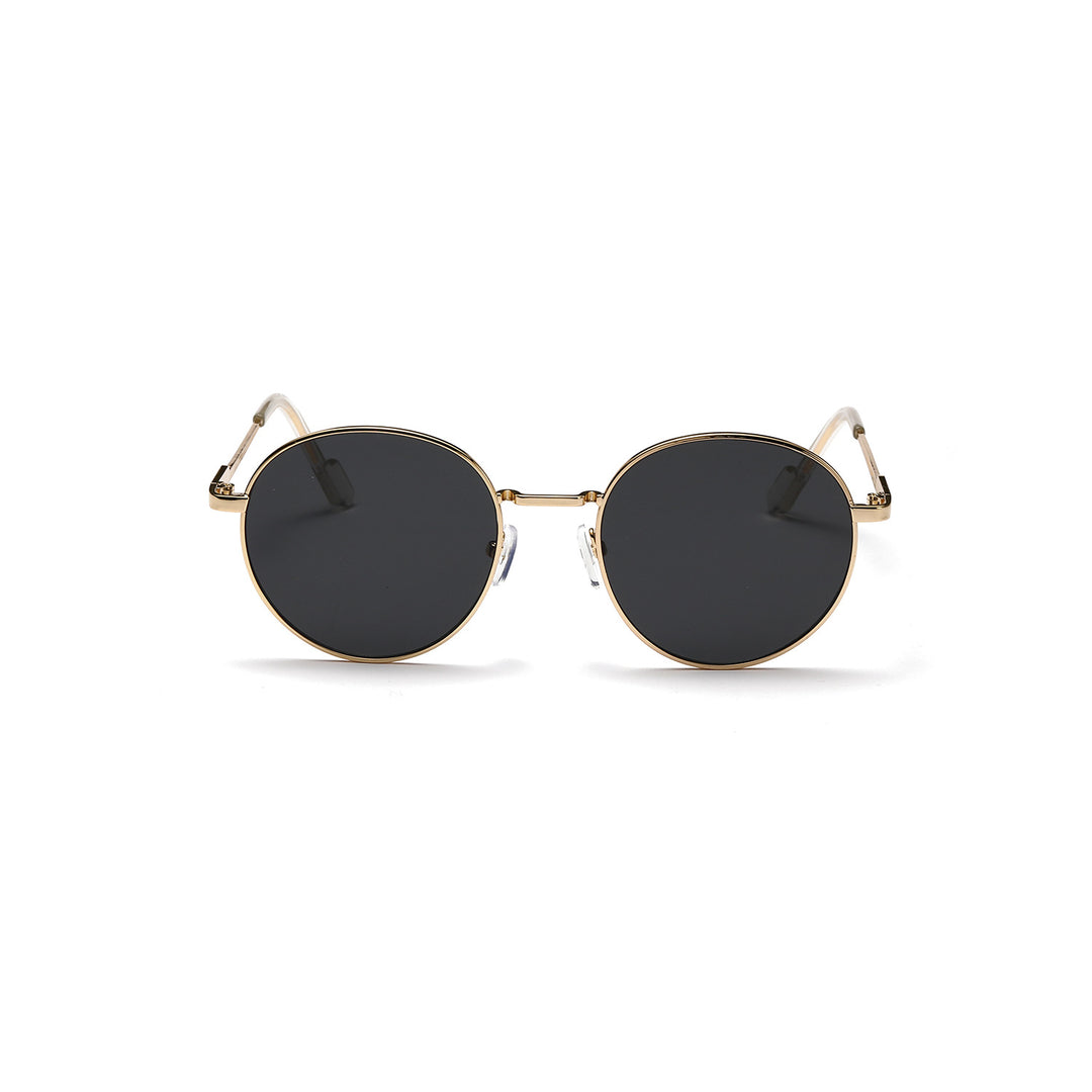 Women round sunglasses with luxurious metal frame and UV protection Stornfield