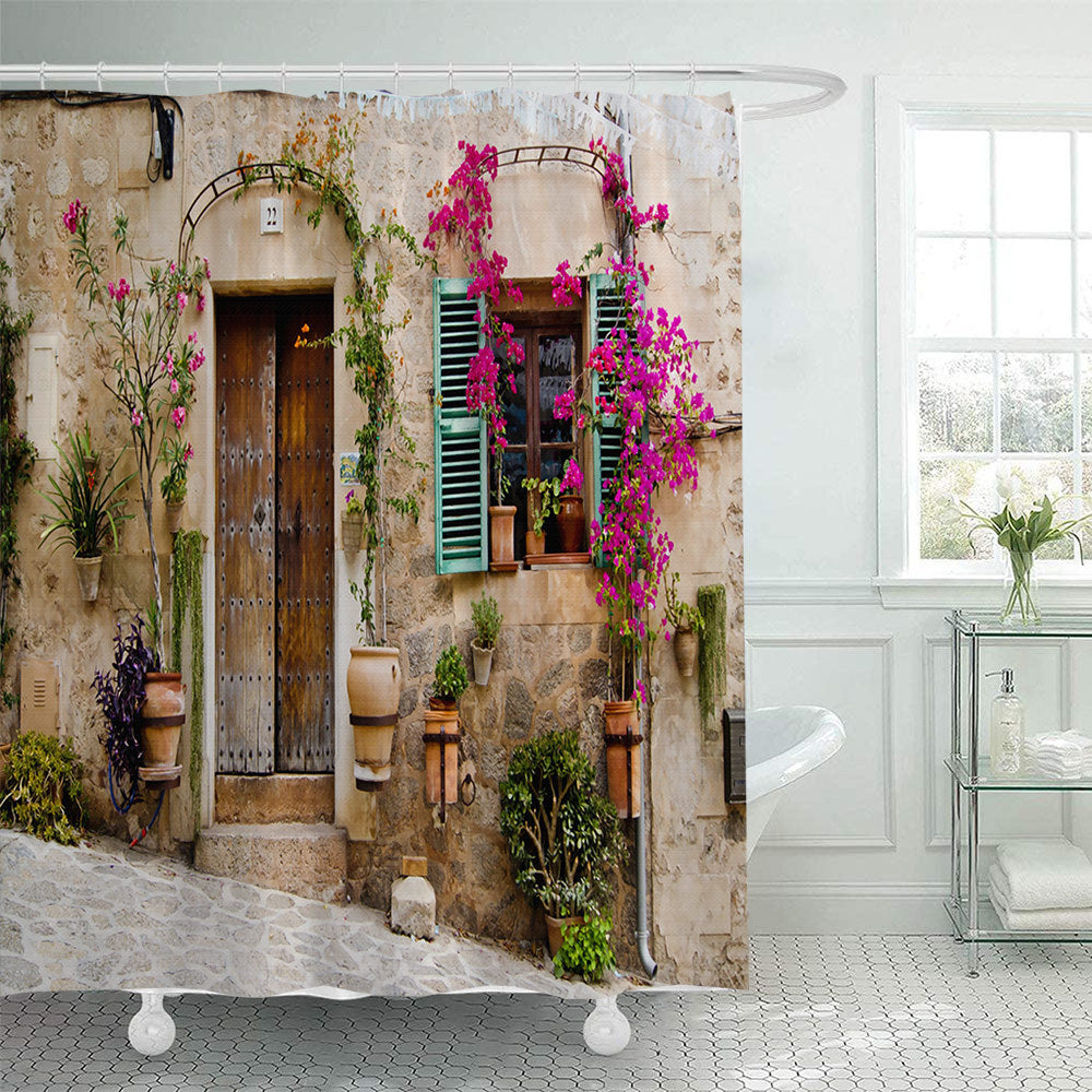 Floral Lane-Inspired Shower Curtain Stornfield