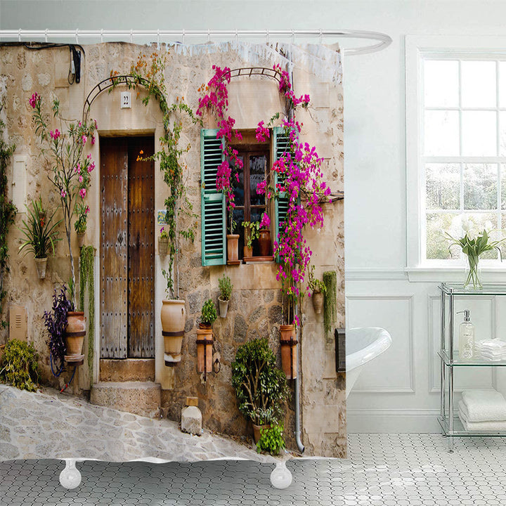 Floral Lane-Inspired Shower Curtain Stornfield