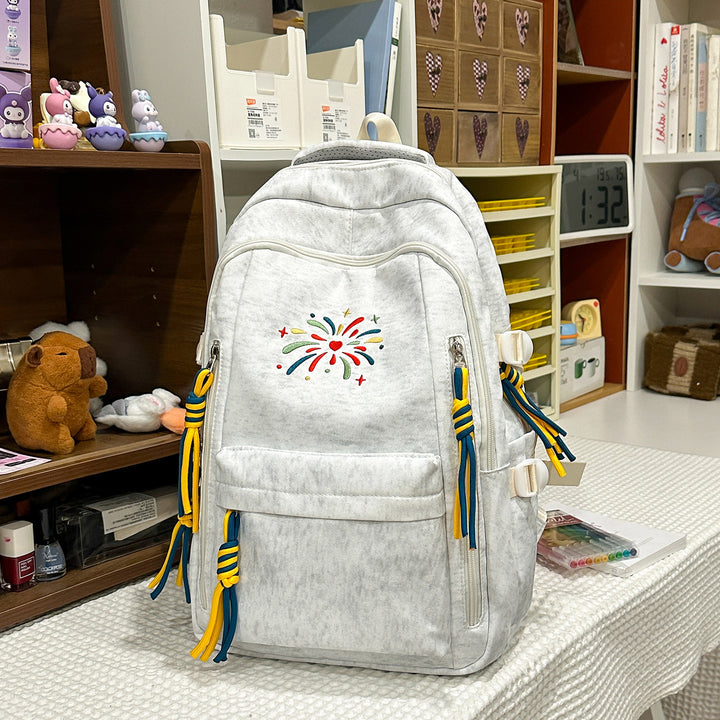 Backpack with Colorful Decorations and Innovative Compartments Stornfield