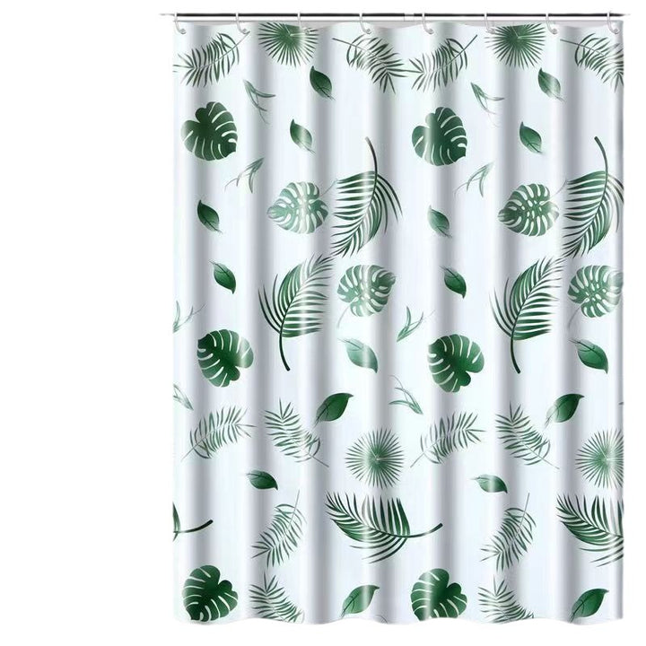 Botanical Leaf Pattern Shower Curtain Stornfield