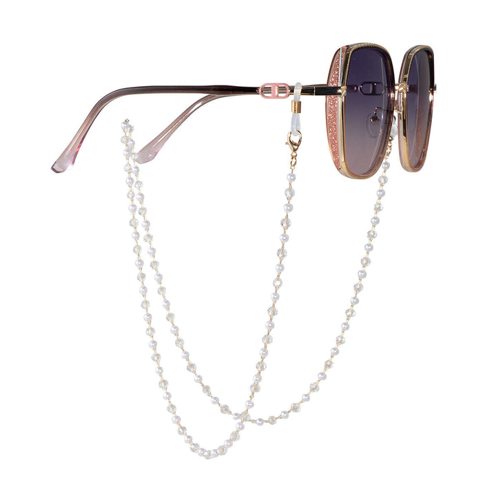 Elegant Pearl and Crystal Eyewear Chain Stornfield