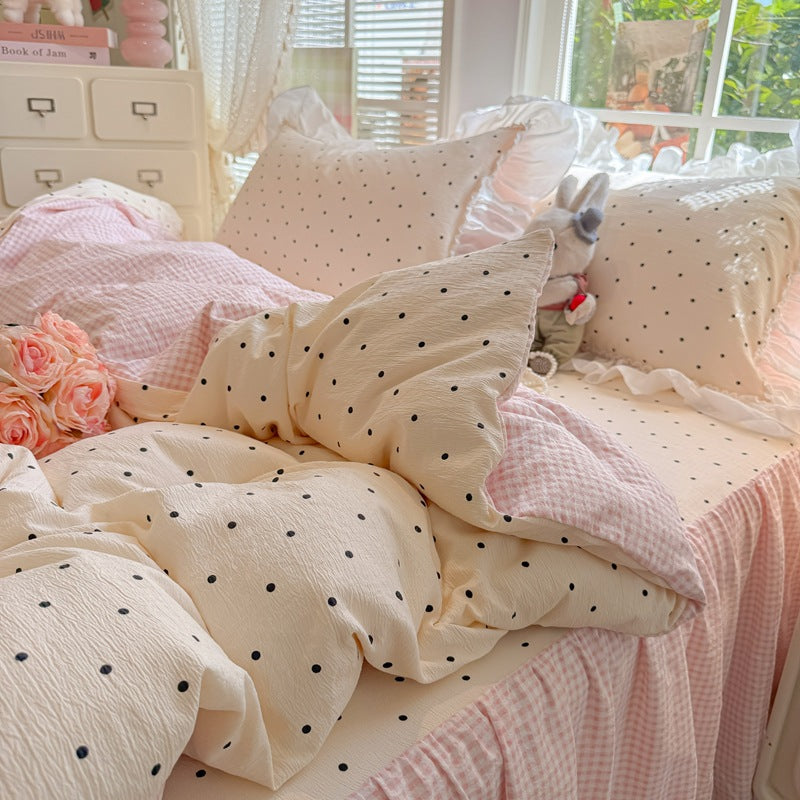 Soft Cotton Patchwork Quilt Set
