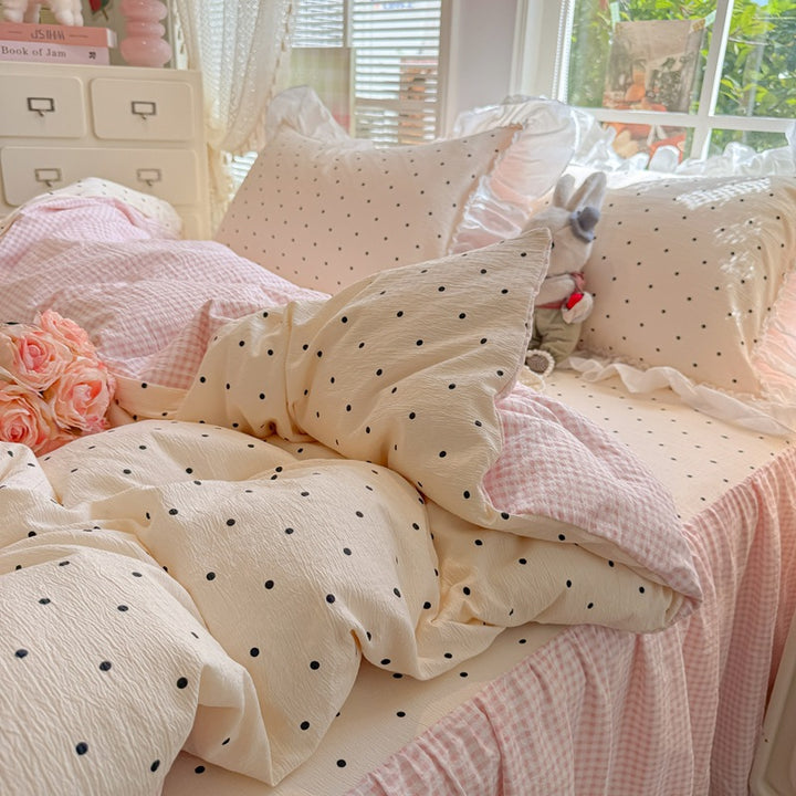 Soft Cotton Patchwork Quilt Set