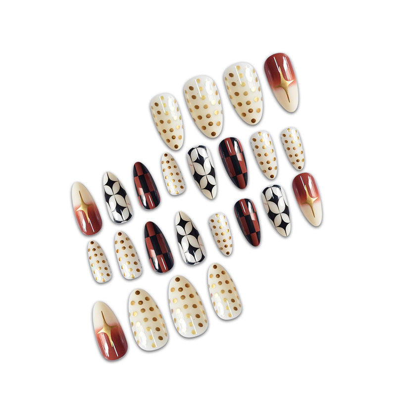 Stylish Stiletto Press-On Nails with Elegant Patterns Stornfield
