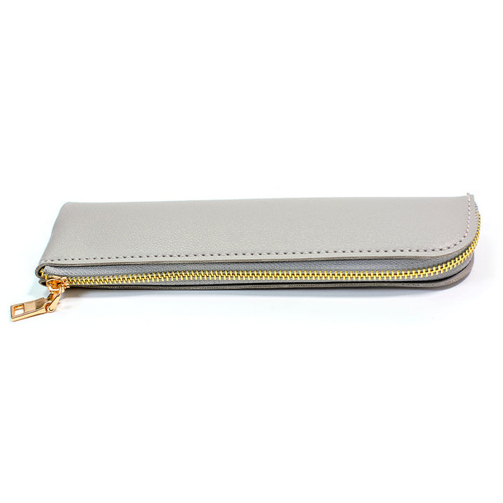 Premium Leather Zippered Pencil Case Stornfield