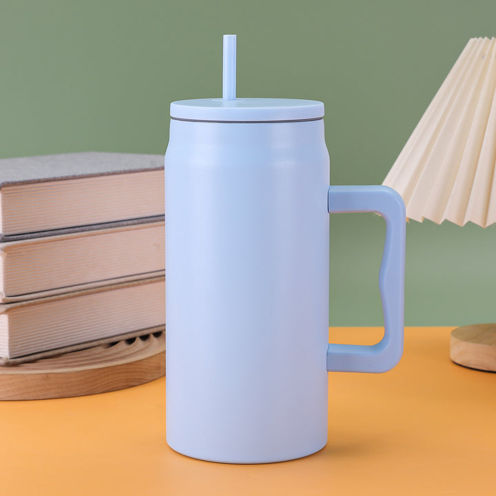 Ladies thermal mug with lid and straw Stornfield