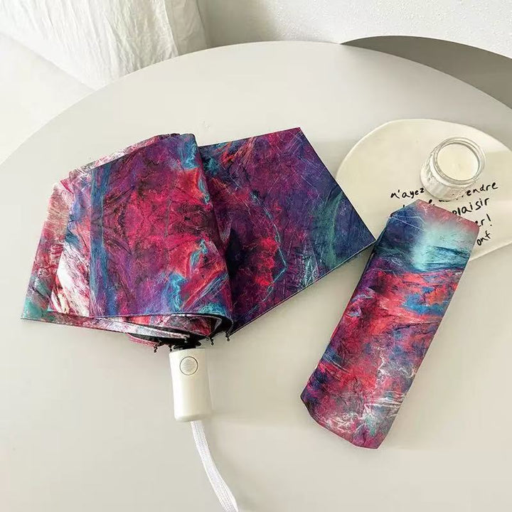 Women's Folding Umbrella with Creative Art Design Stornfield