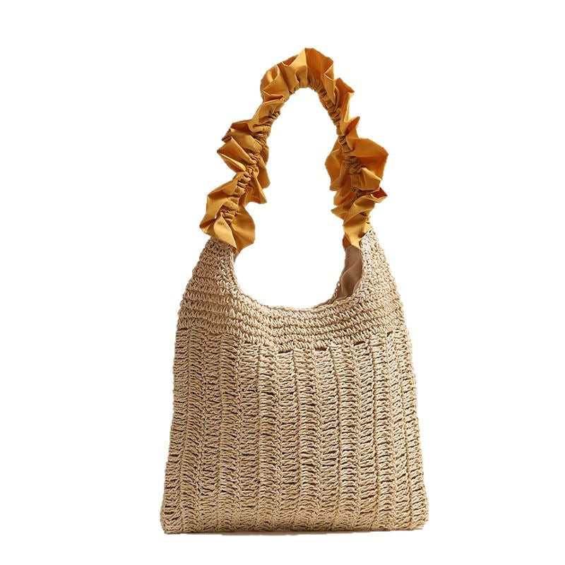Elegant Handbag with Ruffled Handle Stornfield