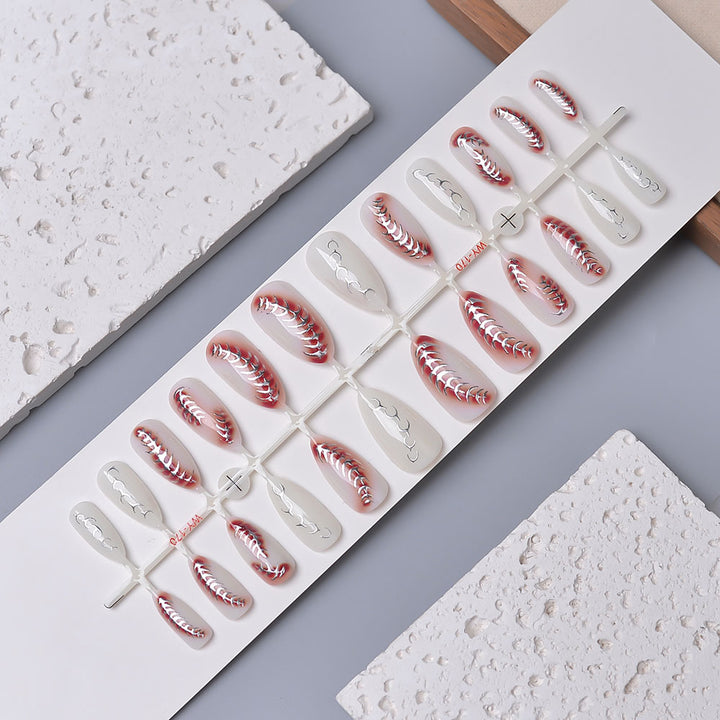 Elegant Decorative Press-On Nail Set Stornfield